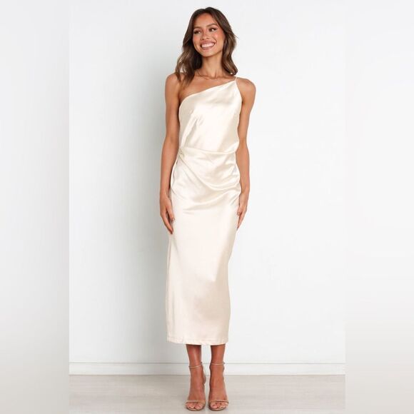 Petal & Pup LUELLA DRESS - PEARL WHITE SIZE 10 NWT $94